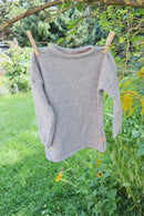 Pullover für Kleinkinder 98/104 aus Upcycling Kaschmir in Grau