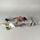 Schleich Tierfiguren Set von 9 – Dinosaurier & Bauernhoftiere, wie neu