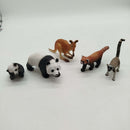Bundle Tiere Set von 8 Panda & Känguru Figuren