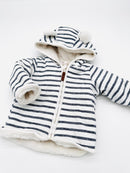 Gefütterte, gestreifte Jacke - H&M (Gr. 68)