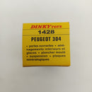 Dinky Toys Peugeot 304 1428 – Modellauto 1:43, OVP, neu