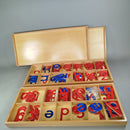 Montessori Beweglich Alphabet Lernset Holzbox