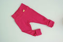 Mitwachs-Hose für Babys 62/68 aus Upcycling-Wolle in Pink - Jawoll Baby