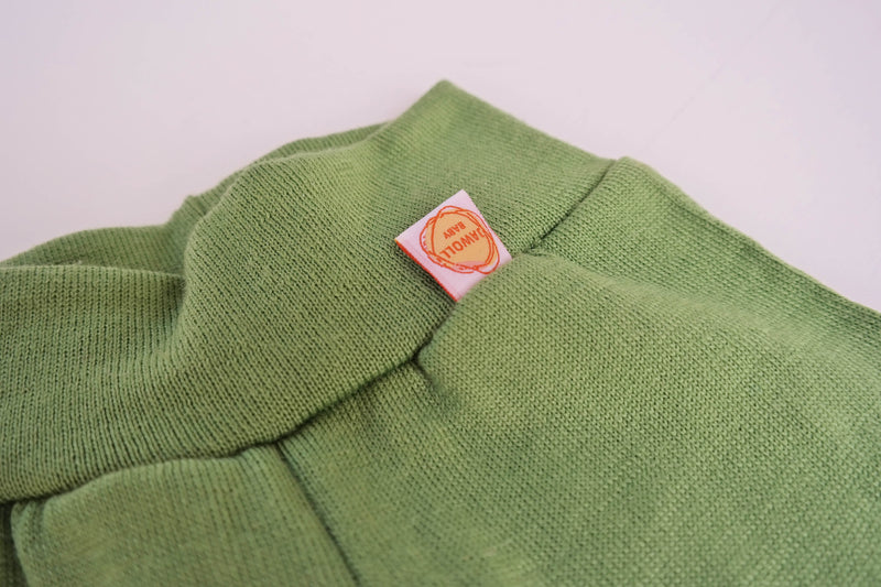 Growing pants for babies 74/80 made from upcycled wool in green