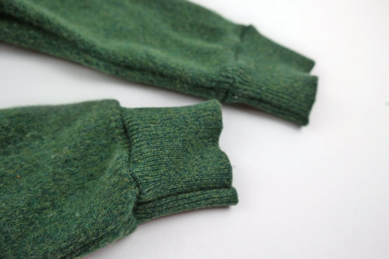 Upcycling wool walk outdoor trousers for toddlers size 98/104 in green