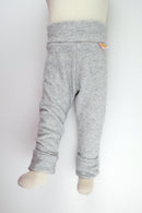 Outdoor-Hose für Kleinkinder 86/92 aus Upcycling Wolle in Hellgrau