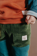 Oktopulli Mitwachshose Toni | Bio-Cordnicki | Grün 116 - 128