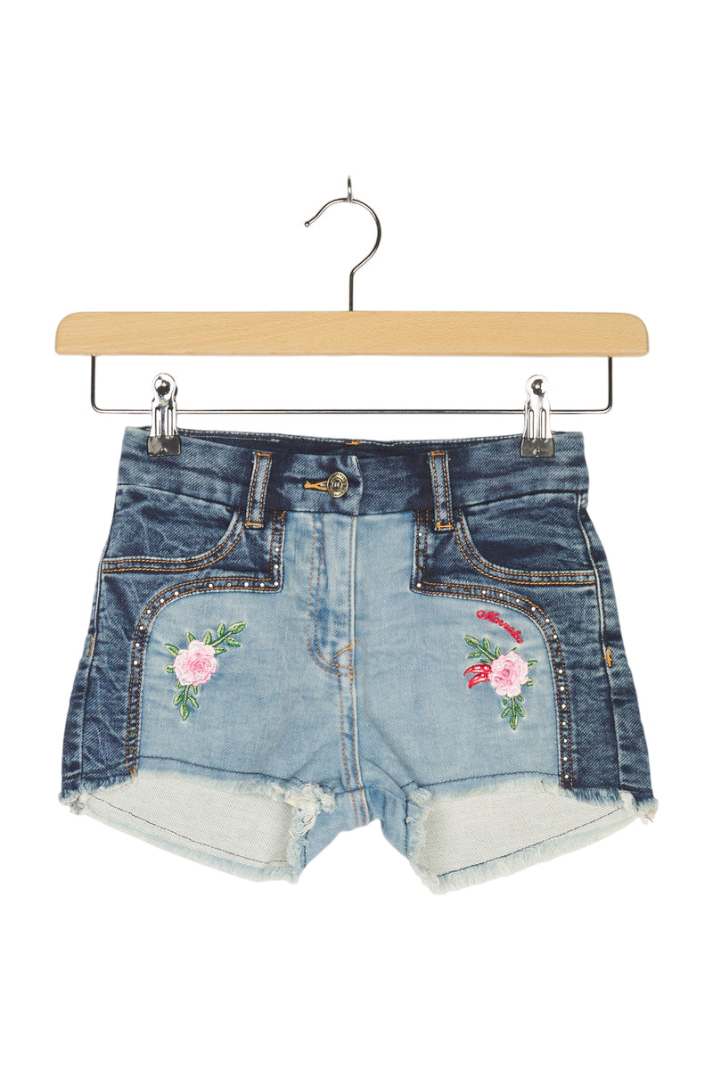 MonnaLisa Shorts Jeansshort Blumen 