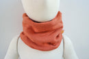 Loop für Kinder aus Upcycling Kaschmir & Seide in Rostorange - Jawoll Baby