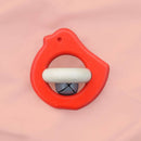 HOLZRASSEL MIT GLOCKE • VOGEL ROT