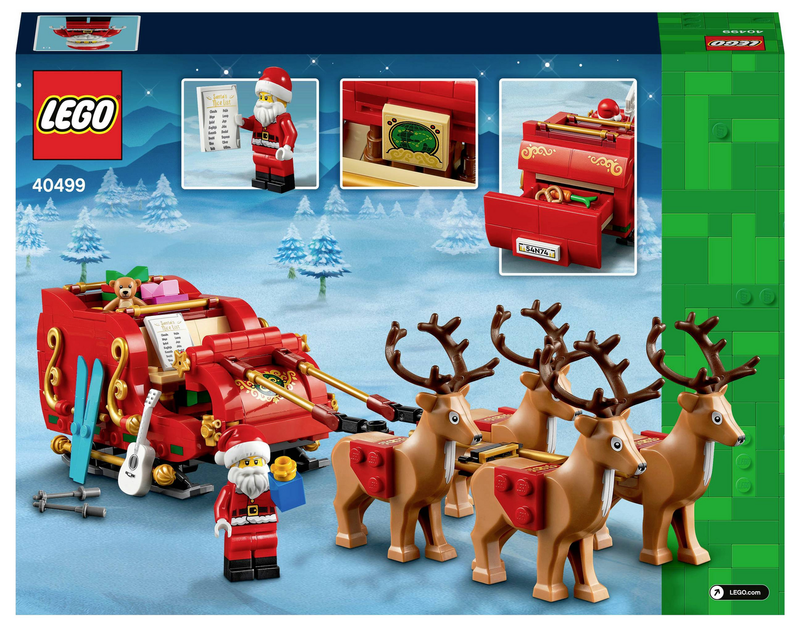 LEGO ICONS 40499 Schlitten des Weihnachtsmanns Legoset Weihnachtsset Bausteine