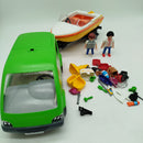 Spielset Auto Boot & Anhänger mit Zubehör