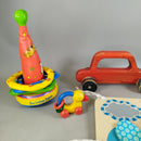 Hape Bundle Motorikbrett & Rasseln Holzspielzeug