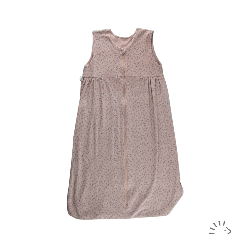 Popolini | Schlafsack ohne Arm | Beige Leaves
