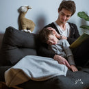 Popolini | Schlafsack Baumwollfleece 1.5 TOG | Grau Mélange