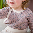 Popolini | Wickelhemd | Beige Leaves