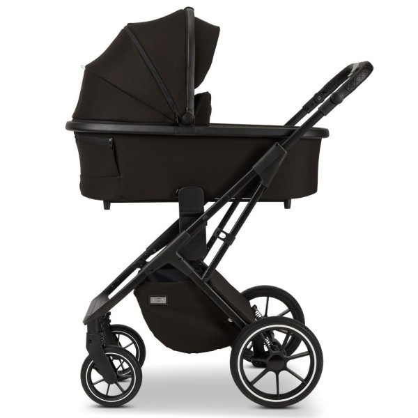 Moon Kombikinderwagen Piu 633 black matt Kinderwagen Babywanne zusammenklappbar