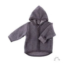 Popolini | Wollwalkjacke mit Kapuze | Anthrazit