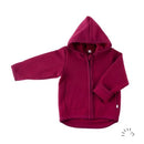 Popolini | Wollwalkjacke mit Kapuze | Bordeaux