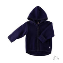 Popolini | Wollwalkjacke mit Kapuze | Dunkelblau