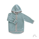 Popolini | Jacke mit Kapuze aus Baumwolle | Teál mélage