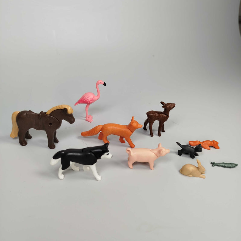 Playmobil Tierfiguren-Set – Bauernhoftiere und Wildtiere