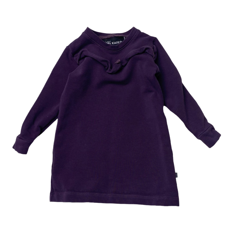 Kaiko sweat dress, purple | 74/80cm