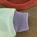 kronjuwel Wollpullover 104/110 beige mint Upcycling