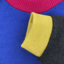 kronjuwel Wollpullover 110/116 blau/anthrazit Upcycling