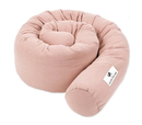 Julius Zöllner Bettschlange Musselin Dusty Rose Kinderbett Schutz Bettkissen B-Ware
