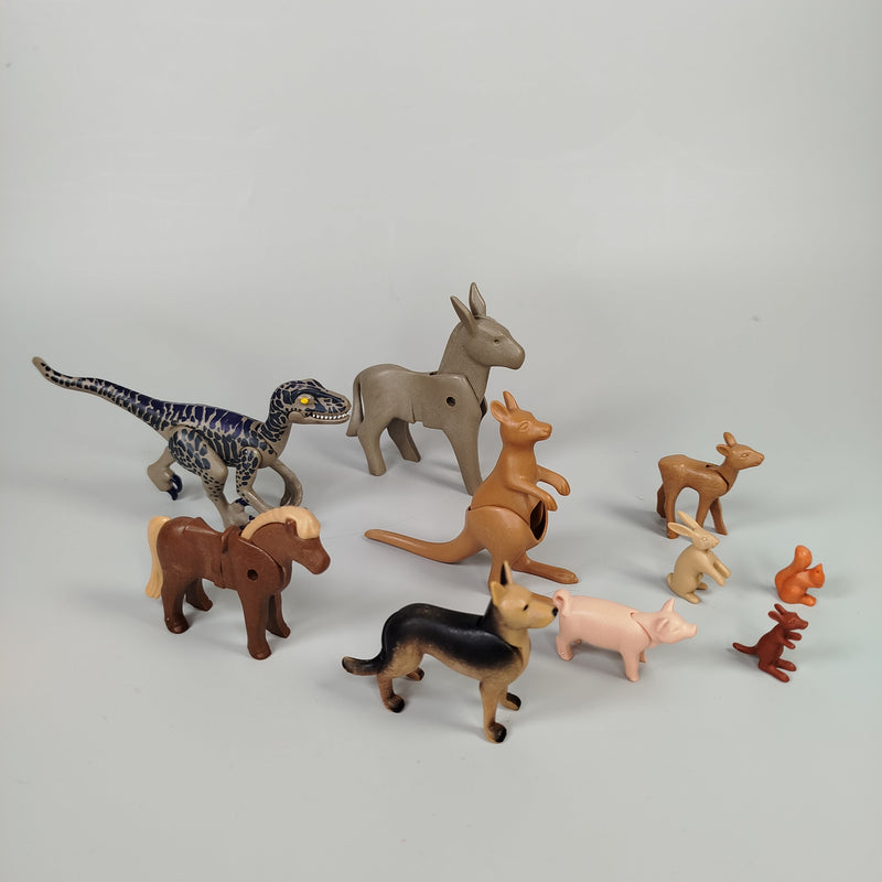 Playmobil Tierfiguren-Set - Bauernhof, Wildtiere - 10er-Set