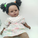 Zapf Creation Babypuppe Blumen Kleid dunkle Haut