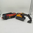 Dickie Toys Bundle Flughafen Panther 019 Löschfahrzeug & Baufahrzeug