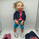 Stehpuppe Modepuppe mit Wechselkleidung