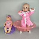 BABY born Bundle 2x Babypuppen mit Wanne & Töpfchen