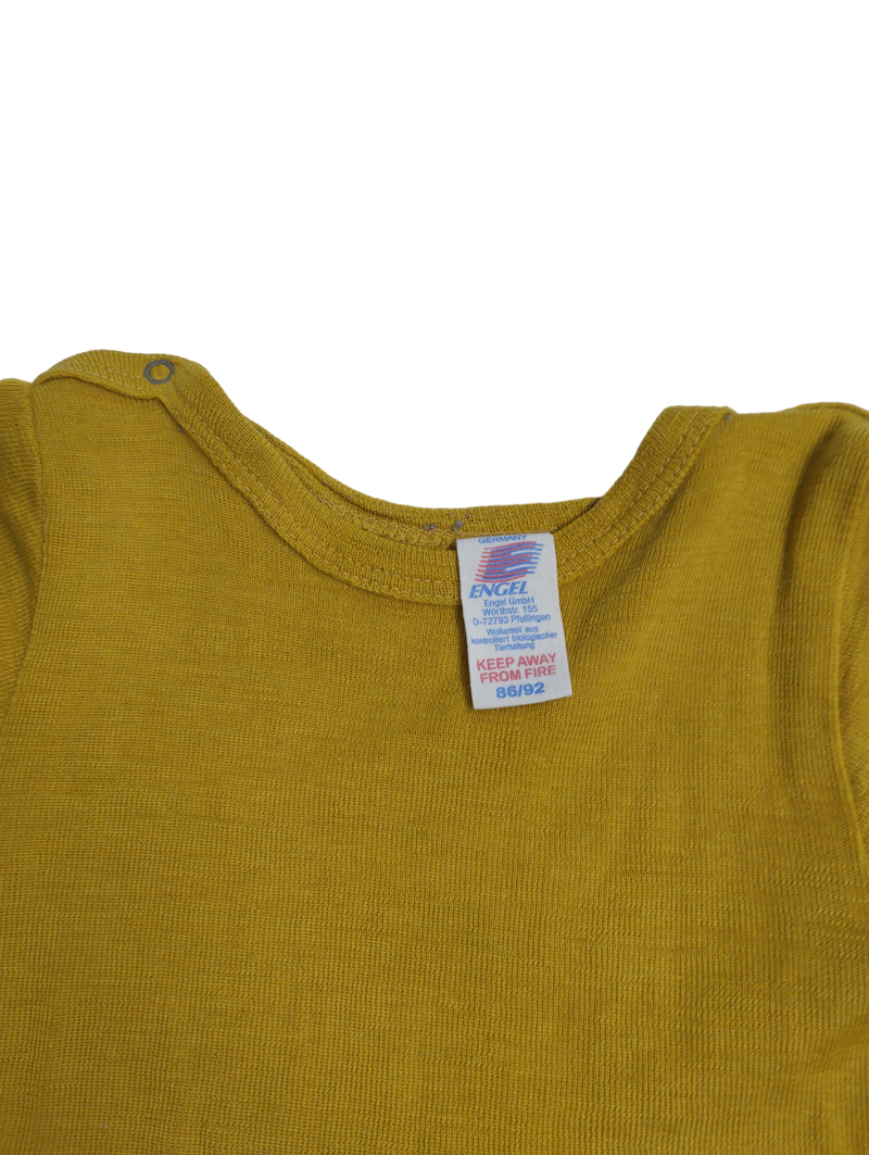 Body long sleeve mustard yellow angel 37 shoe size, 86 | 18m