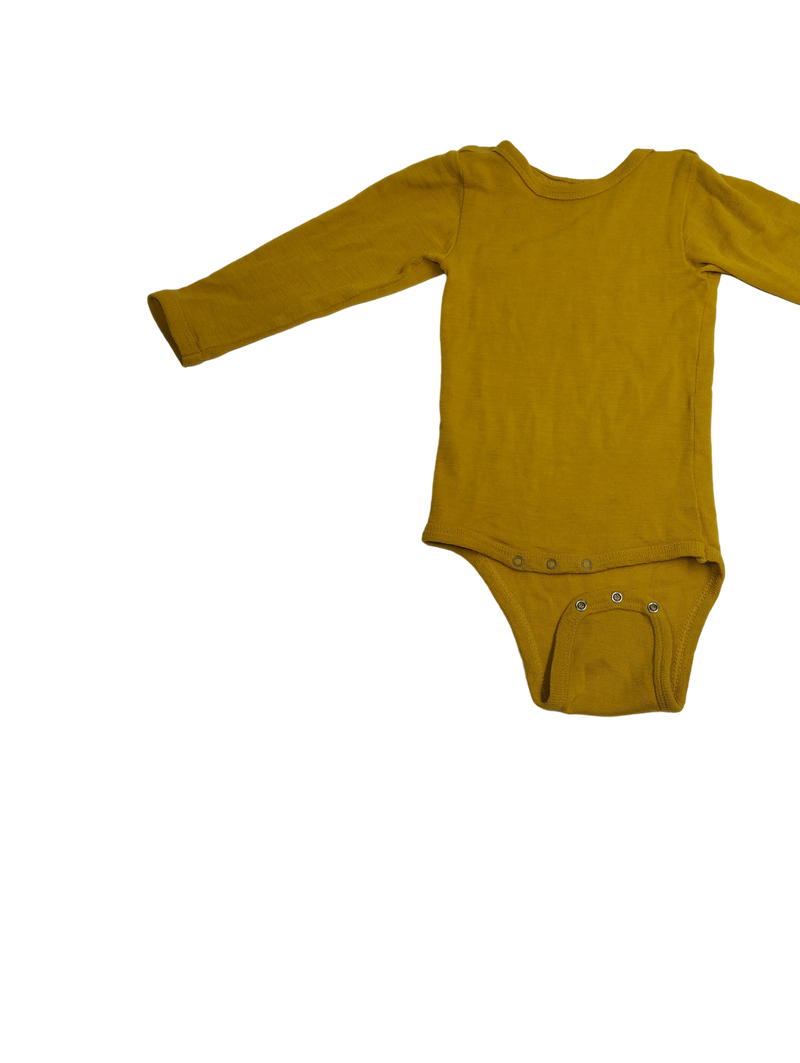 Body long sleeve mustard yellow angel 37 shoe size, 86 | 18m