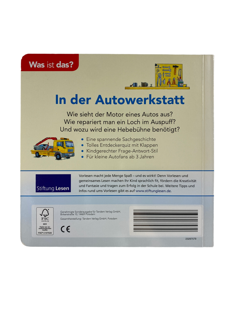 Stiftung Lesen In der Autowerkstatt