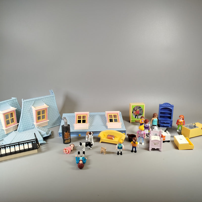 Playmobil Puppenhaus 5303 Großes Stadthaus, mit Möbeln, Figuren