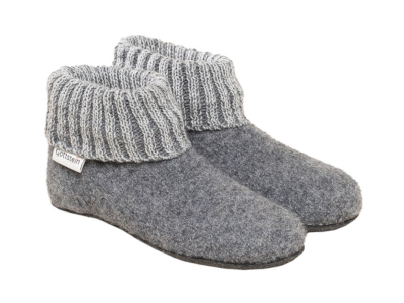 Gottstein GmbH Ki.Hausschuh Alp.Boot FE Filz-Latex grau melange 25 Schuhgröße