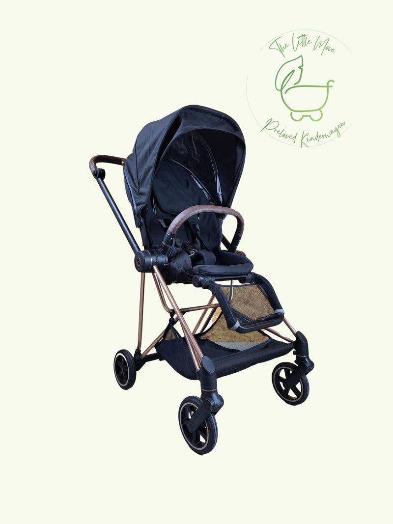 Cybex - Mios stroller (sports seat and attachment rose gold) - black in very good condition