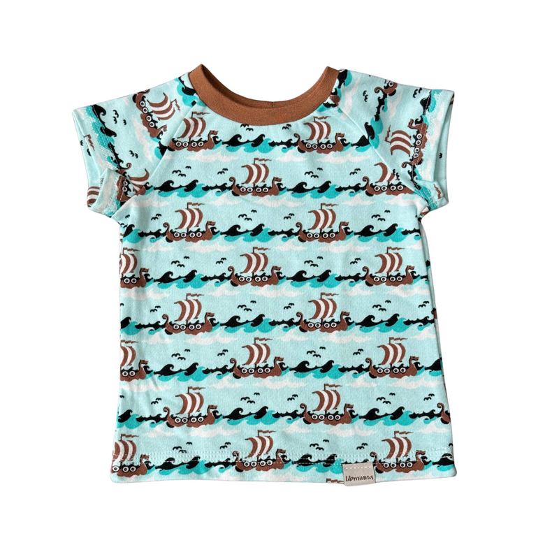 Libminna | T-Shirt | Seepferdchen (Braun)