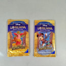 Disney Lorcana Die Tintenlande 2 Booster Packs, OVP, neu