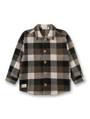 Sanetta Jungen-Hemd olivgrün kariert Gr. 122