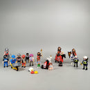 Playmobil Figuren & Tiere Set von 18 – Bauarbeiter, Ritter, Polizei, Pferde