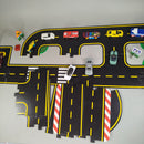 Autospiel-Set mit Straßenpuzzle & 12 Fahrzeugen