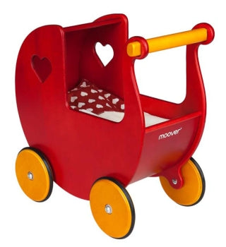 MOOVER - Doll's pram (red) WITHOUT bedding