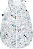 Julius Zöllner Baby Ganzjahresschlafsack aus Jersey Baumwolle, Standard 100 by Oeko-Tex, Made in Germany, Gr. 98, Smart Friends