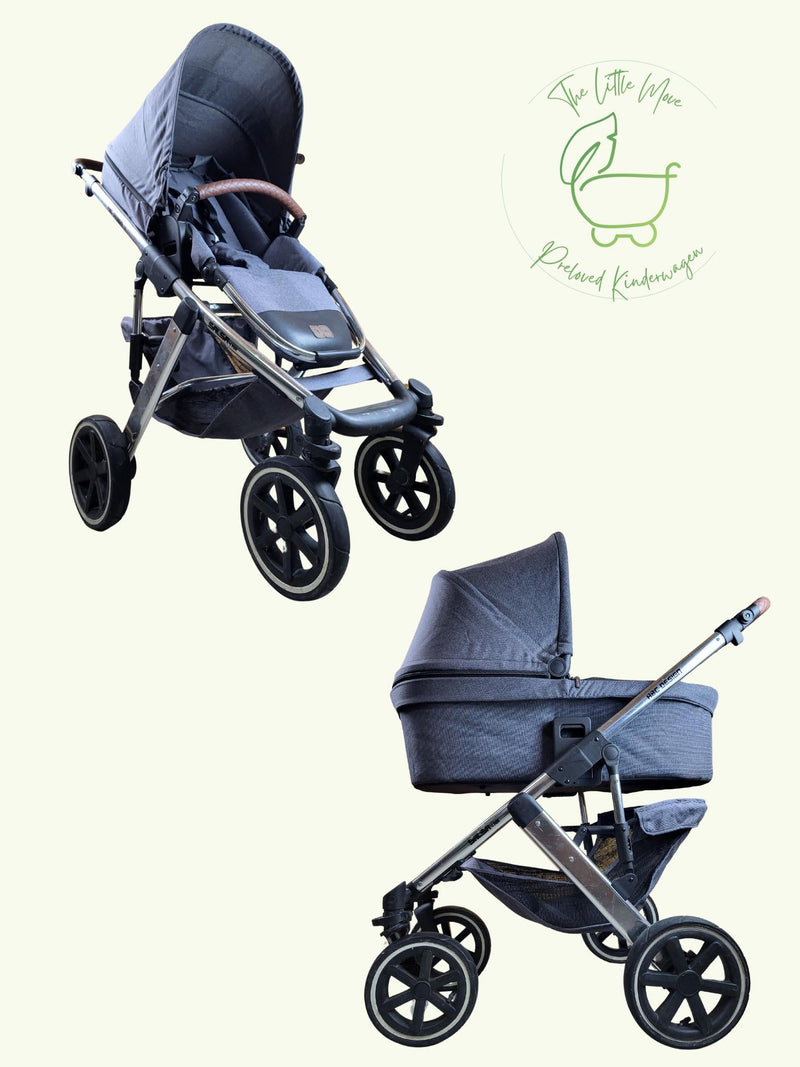 ABC Design - Salsa 4 Air Diamond Edition Kombikinderwagen (Sportsitz und Babywanne) - Grau in sehr gutem Zustand