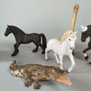 Schleich Tiere Set von 8 Figuren – Pferde, Dinosaurier, Krokodil, wie neu